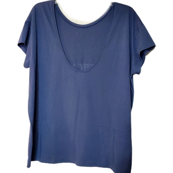 VS Victoria Sport Graphic Scoop Back T-shirt Blue XL - Picture 5 of 5